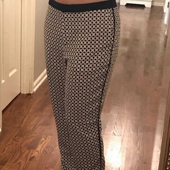 H&M Navy/white/pink geometric pants ▪️sz 10 - Picture 7 of 8